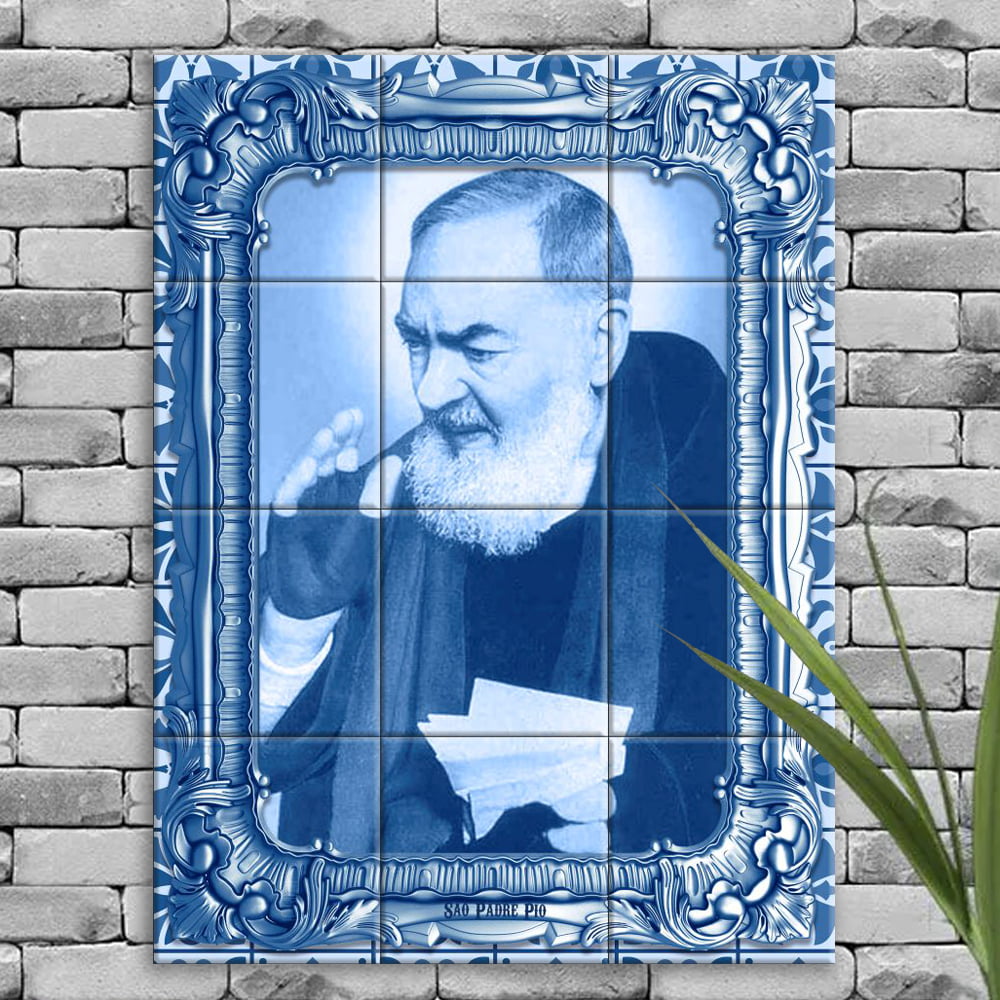 Quadro São Padre Pio de Pietrelcina - Ateliê Sudarius