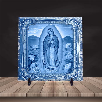 Azulejo Personalizado Nsa de Guadalupe Est. Portugues 20x20 Suporte Porta-Ret.