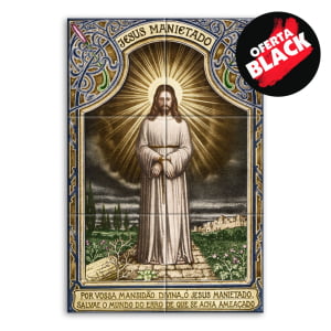 Quadro Imagem Jesus Manietado em Azulejo Decorativo